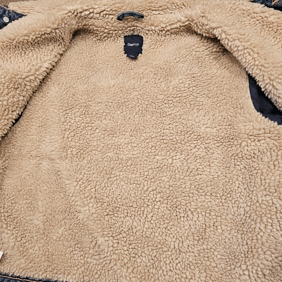 GAP  Sherpa Lined Denim Trucker Jacket Unisex - Picture 7 of 10